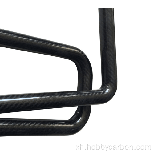 Umgangatho ophezulu we-3K ye-Carbon Fiber Bend Tube